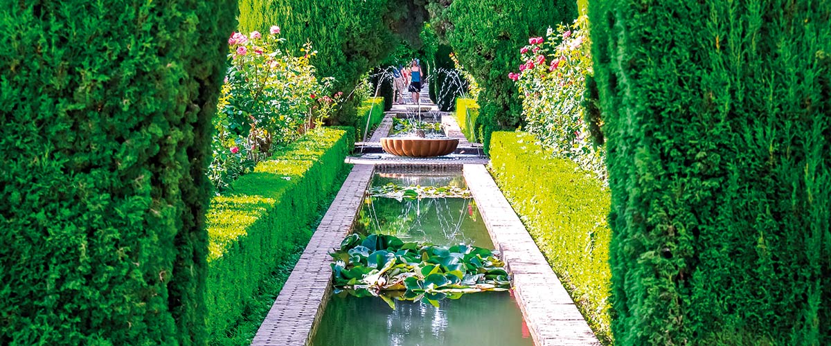 The Generalife Gardens at the Alhambra Palace